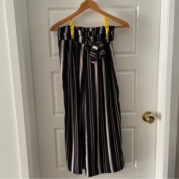 ZARA Striped Wide Leg Flowy Pants Size XS/S - Picture 1 of 5